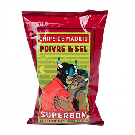 SuperBon Chips de Madrid Poivre & Sel (14x135gr)